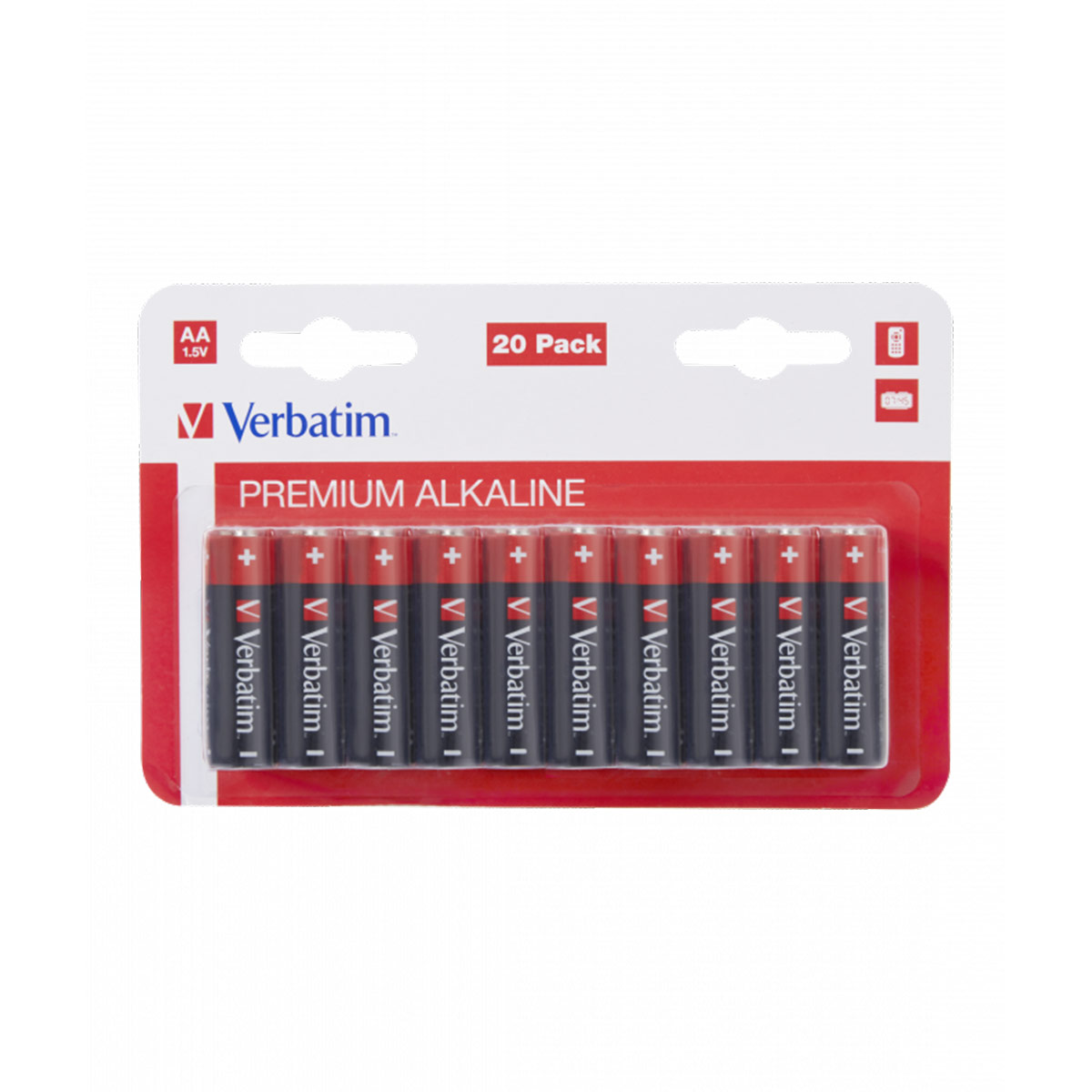 Verbatim AA Battery Alkaline 20 Pack - 49877