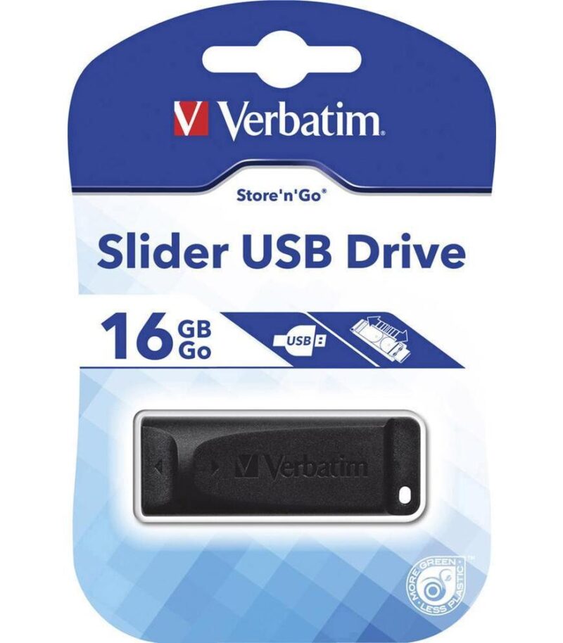 Memory USB 2.0  - Store'n'Go  Slider Black 16GB