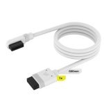 Corsair DIY Cable iCUE Link (1x600mm) with Straight/Slim 90° Connectors - White - CL-9011130-WW