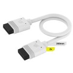 Corsair DIY Cable iCUE Link (2x200mm) with Straight Connectors - White - CL-9011128-WW