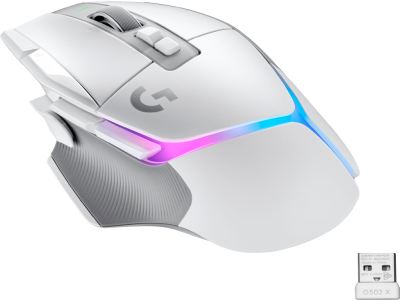 GAM.MOUSE LOGITECH G502 X LIGHTSPEED WHT