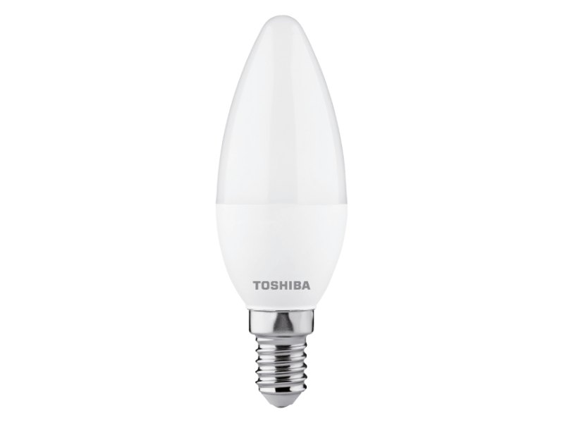 TOSHIBA LED 3PACK C37 E14 4.7W 3000K