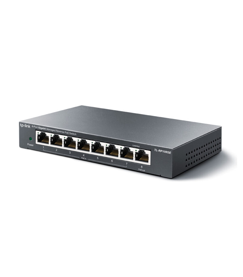 TP-Link TL-RP108GE 8-Port Gigabit Managed Reverse PoE Switch