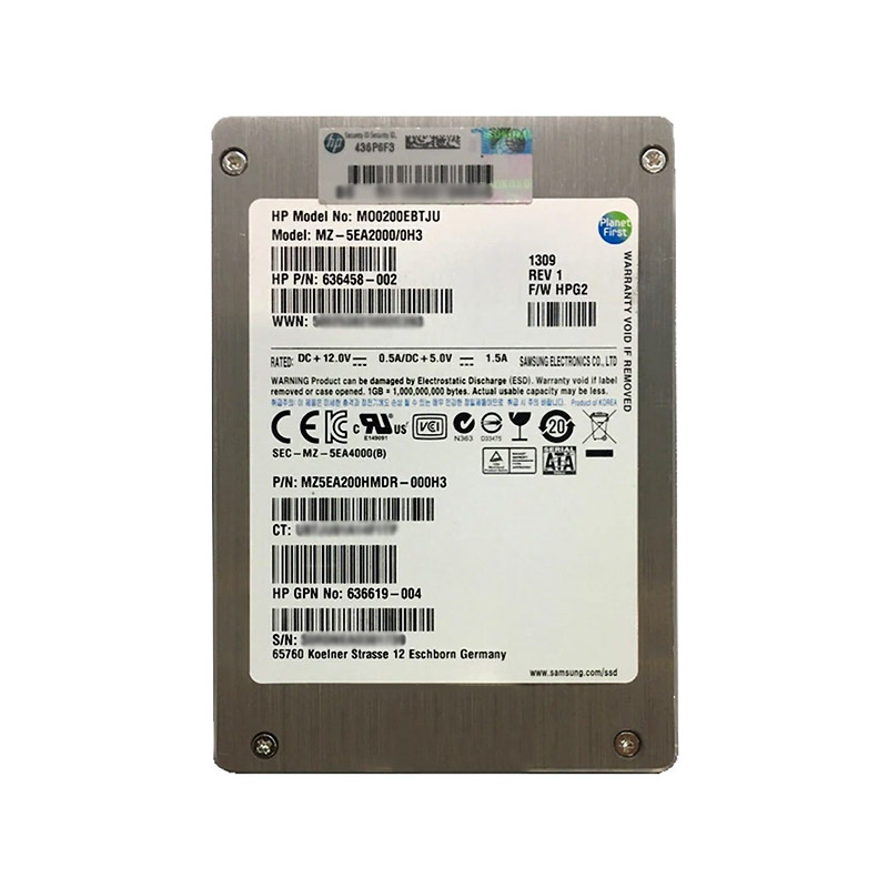 SSD 2.5" 200GB SATA 3 Gbps