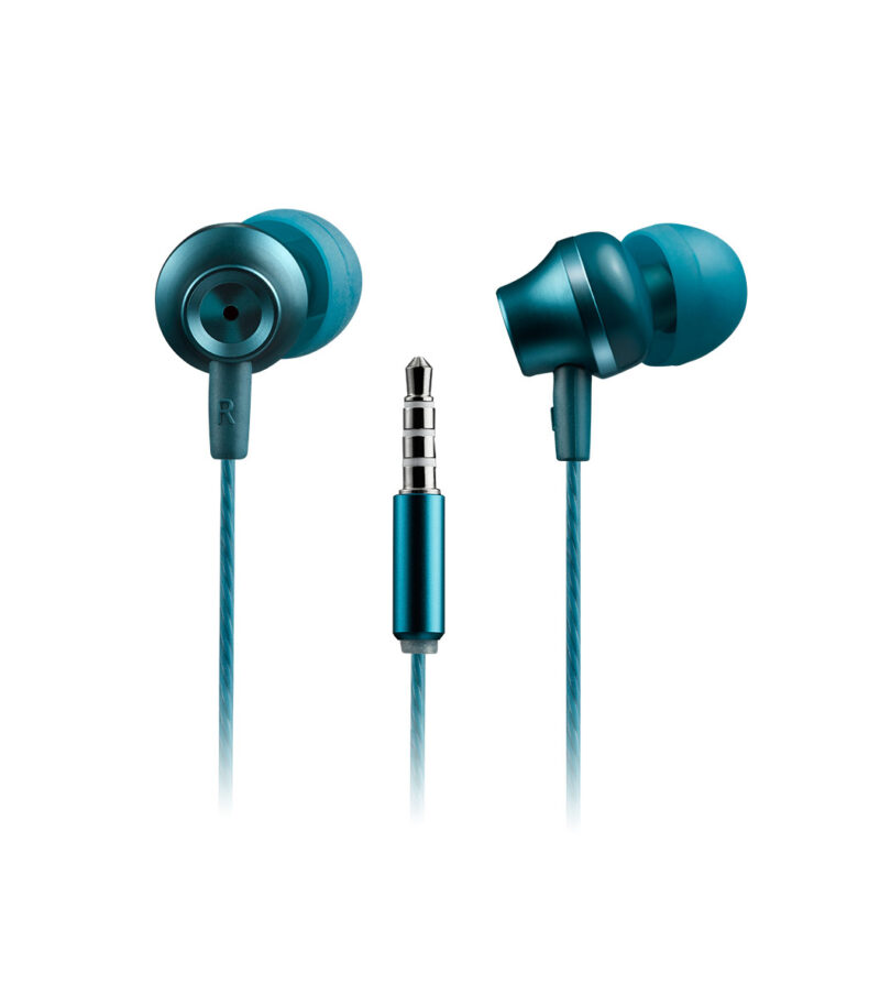 Canyon SEP-3 Earphones Mic 1.2m Blue Green - CNS-CEP3BG