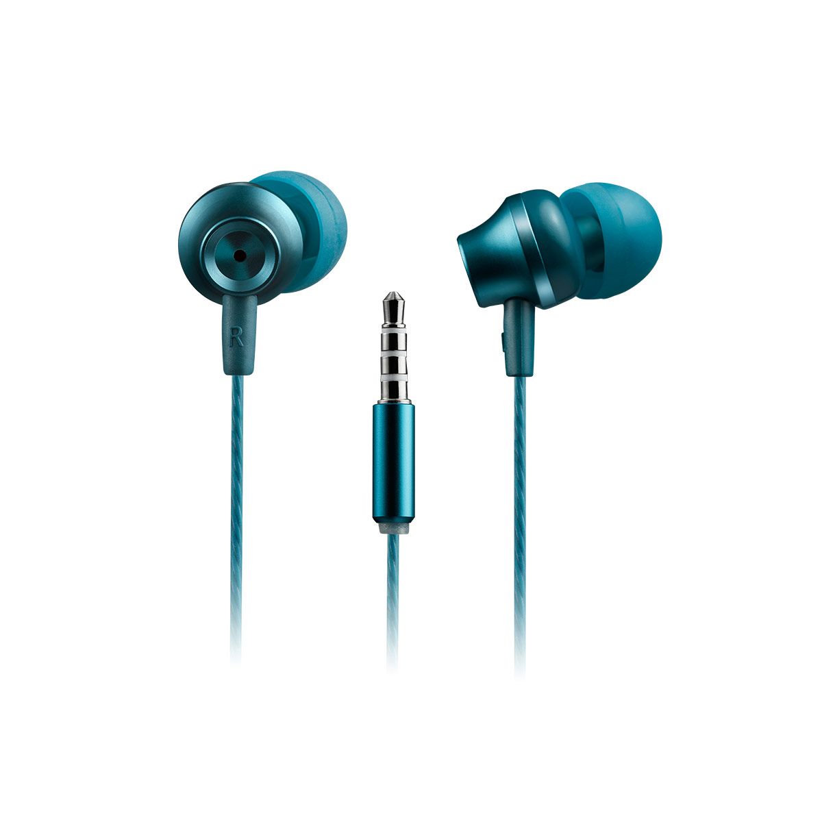 Canyon SEP-3 Earphones Mic 1.2m Blue Green - CNS-CEP3BG