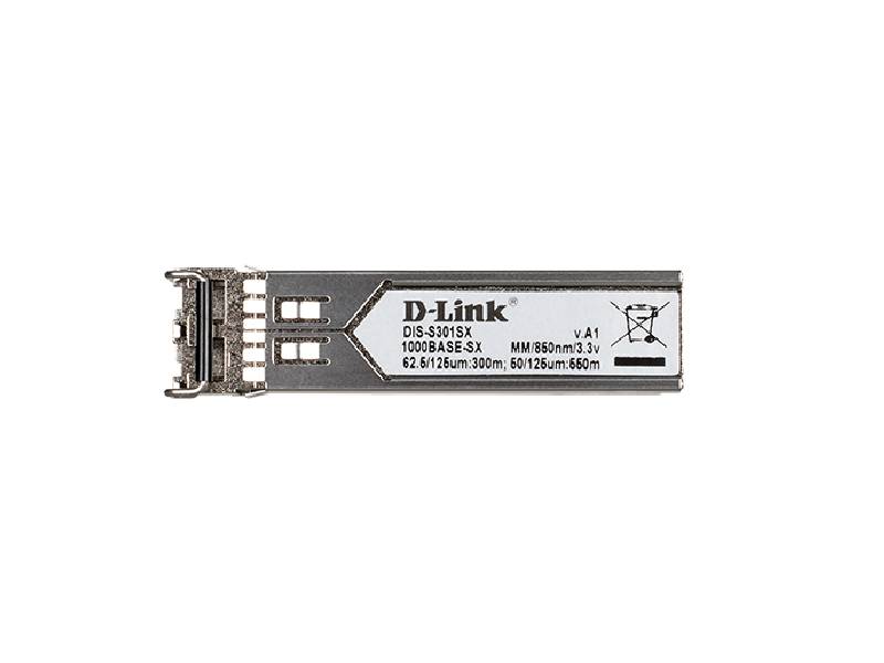 D-Link 1-port Mini-GBIC SFP to 1000BaseSX Multi-Mode 550M Fibre Transceiver (DIS-S301SX)