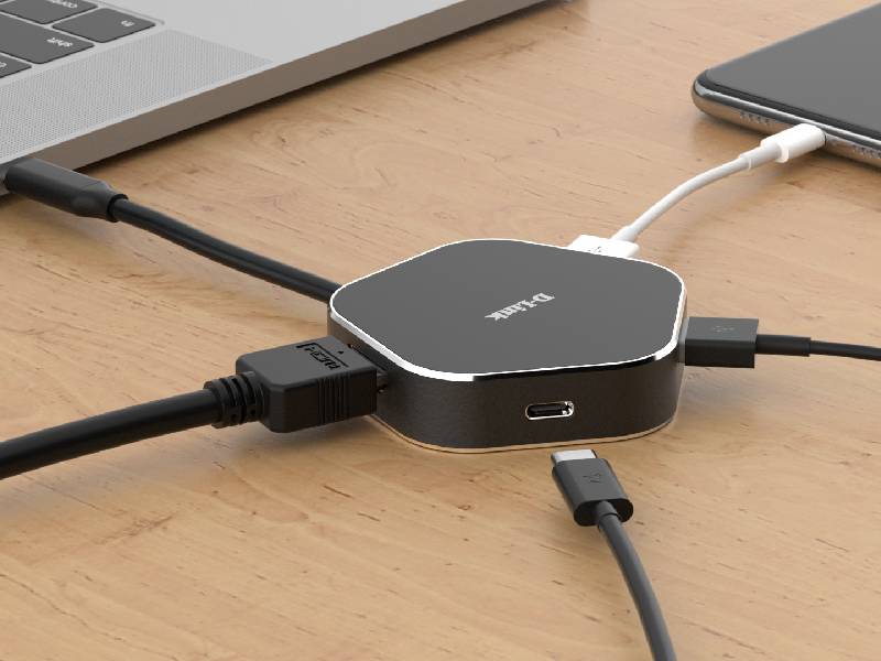 D-Link 4-in-1 USB-C Hub with HDMI and Power Delivery (DUB-M420)