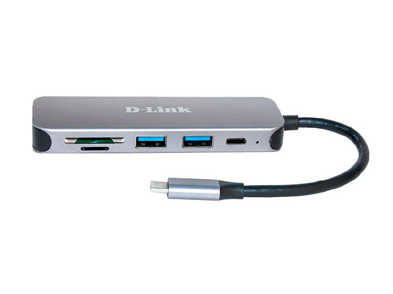 D-Link 5-in-1 USB-C Hub with Card Reader (DUB-2325)