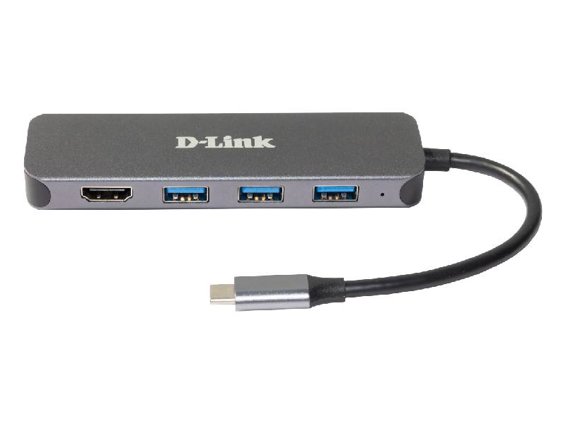 D-Link 5-in-1 USB-C Hub with HDMI/Power Delivery (DUB-2333)