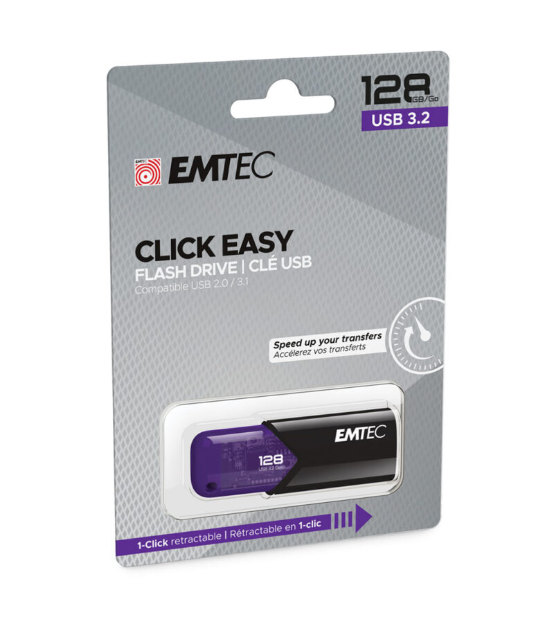 Emtec USB3.2 Click Easy B110 128GB Purple