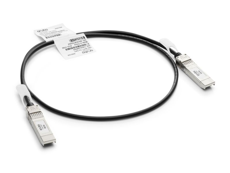 HPE Aruba 10G SFP+ to SFP+ 1m Direct Attach Copper Cable (J9281D)