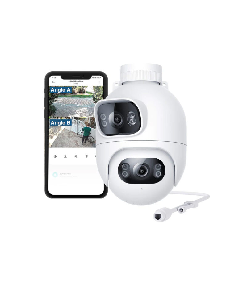 Imilab EC6 Dual CMSXJ68A IP Κάμερα Παρακολούθησης Wi-Fi 5MP 3K White