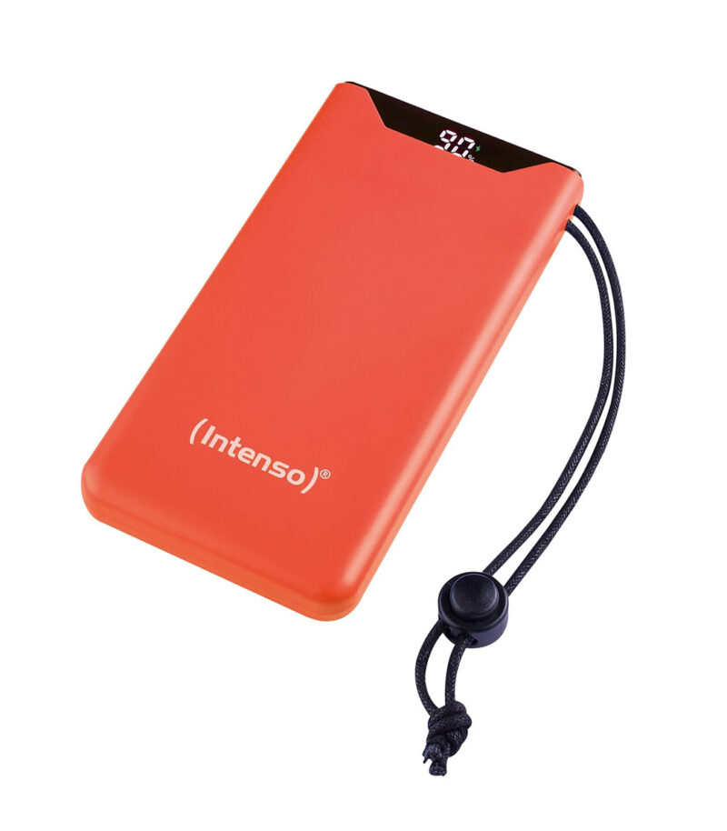 Intenso F10000 Power Bank 10000mAh 20W με Θύρα USB-A και Θύρα USB-C Quick Charge 3.0 Orange - 7332038