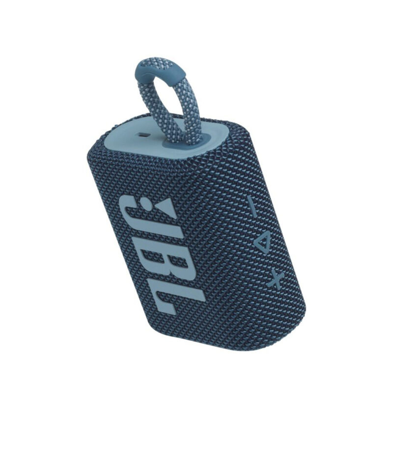 JBL GO3, Portable Bluetooth Speaker, Waterproof IP67, (Blue) JBLGO3BLU