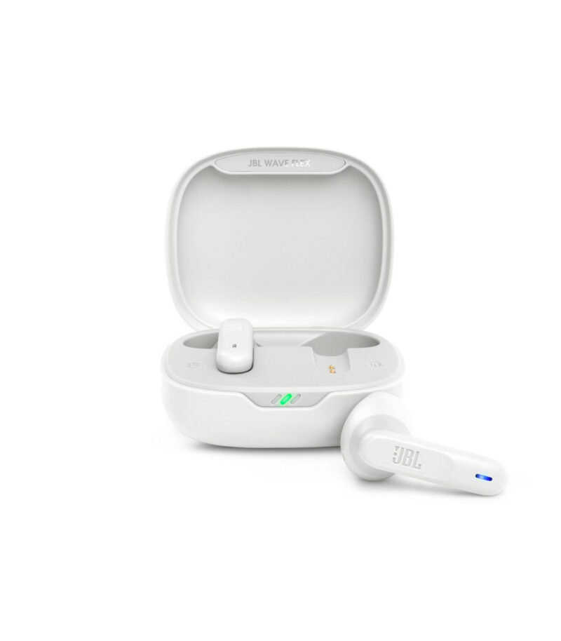 JBL Wave Flex, True Wireless Ear-Buds Headphones, IP54, Touch, (White) JBLWFLEXWHT