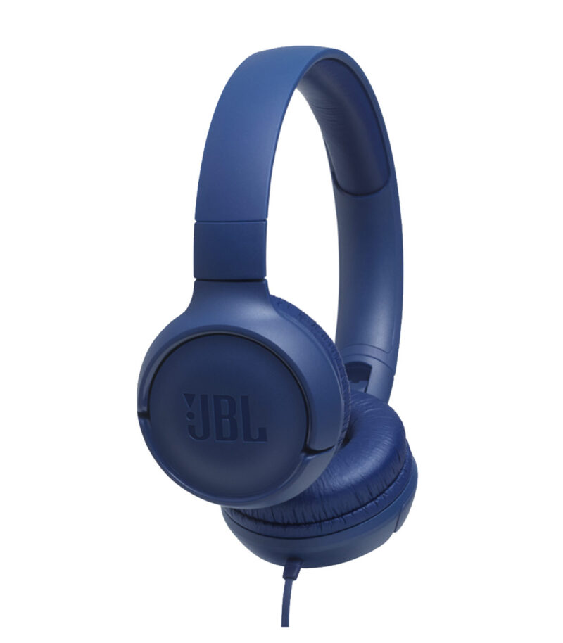 JBL Tune 500, OnEar Universal Headphones 1-button Mic-Rem (Blue) JBLT500BLU