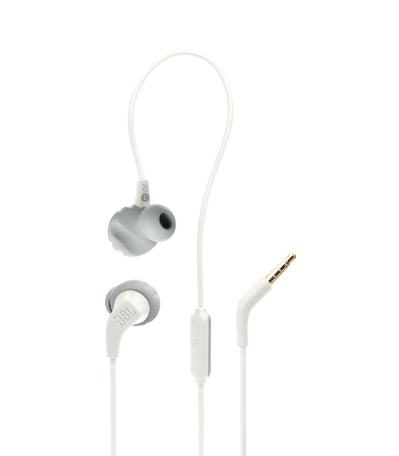 JBL Endurance RUN 2, In-Ear Sport Headphones, One Button control, Mic (White) JBLENDURRUN2WHT
