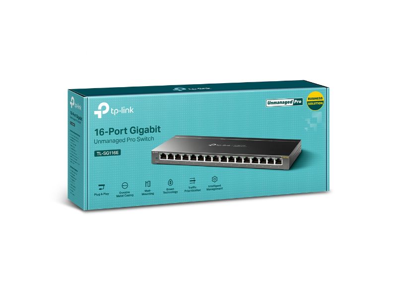 Tp-Link 16-Port Gigabit Unmanaged Pro Switch (TL-SG116E)