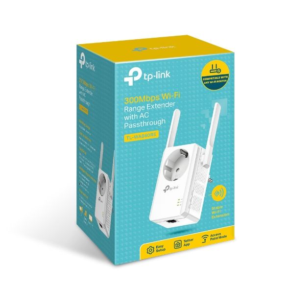 Tp-Link 300Mbps Wi-Fi Range Extender with AC Passthrough (TL-WA860RE)