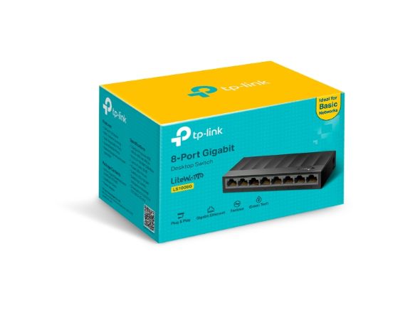 Tp-Link 8-Port 10/100/1000Mbps Desktop Switch (LS1008G)