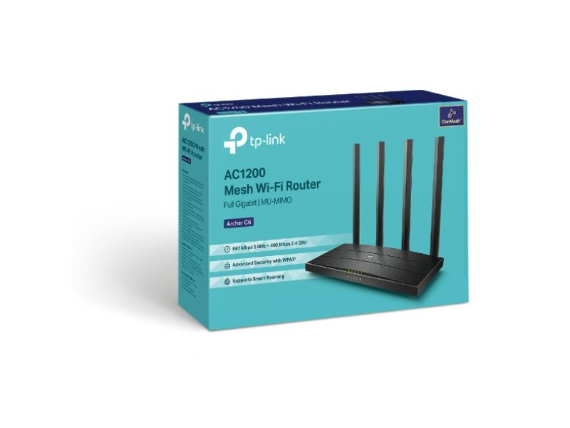 Tp-Link AC1200 Wireless MU-MIMO Gigabit Router (Archer C6)