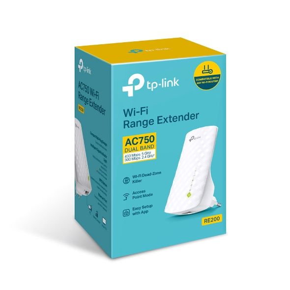 Tp-Link AC750 Mesh Wi-Fi Range Extender (RE200)