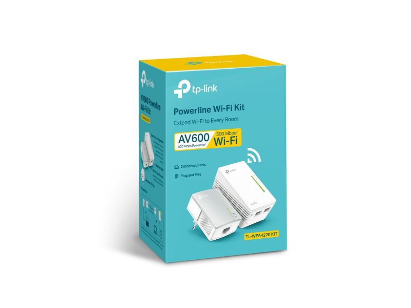 Tp-Link AV600 Powerline Wi-Fi Kit (TL-WPA4220 KIT)