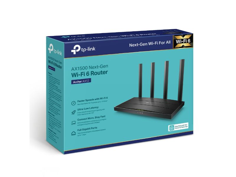 Tp-Link AX1500 Wi-Fi 6 Router (Archer AX12)