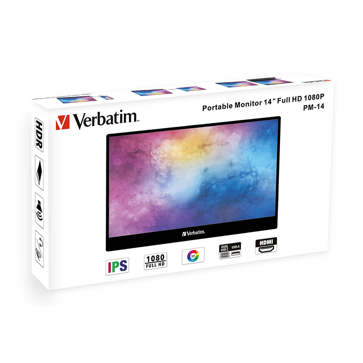 Verbatim PM-14 IPS HDR Φορητό Monitor 14″ FHD 1920x1080 6ms - 49590