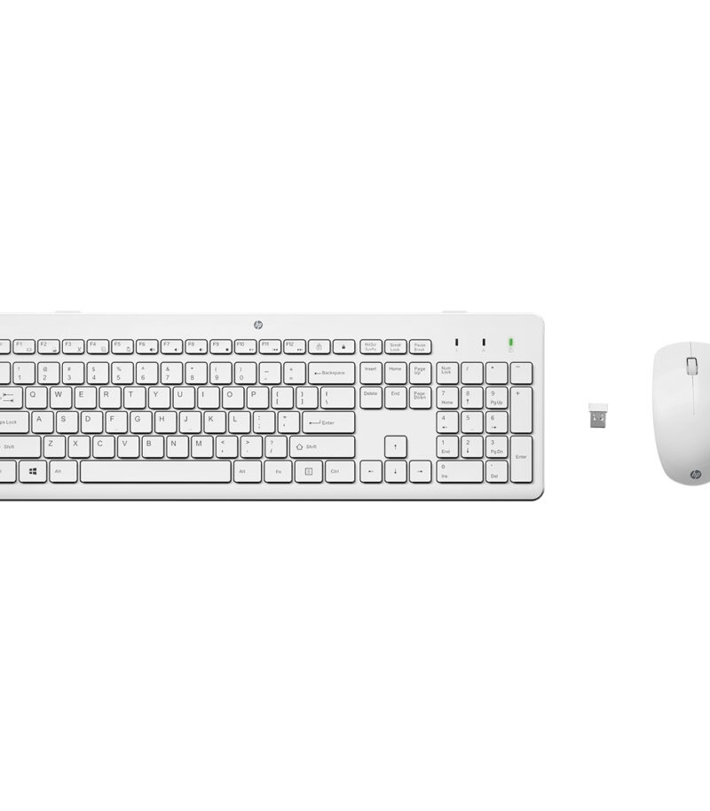 HP 300 Wireless Keyboard and Mouse Greek White - 3L1F0AA