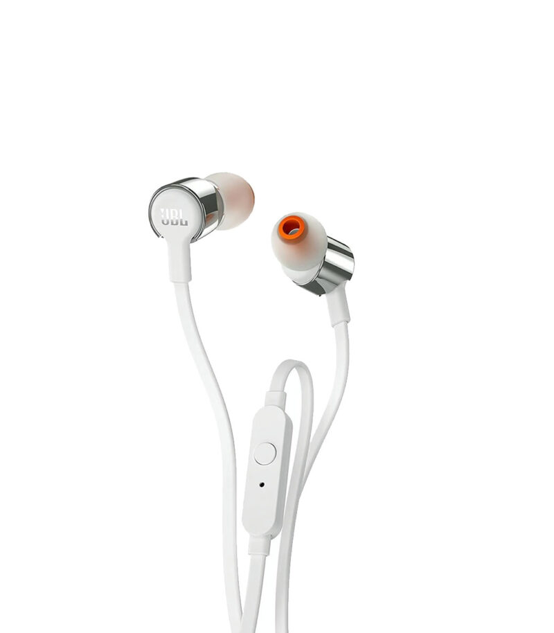 JBL T210, InEar Universal Headphones 1-button Mic-Remote (Grey) JBLT210GRY