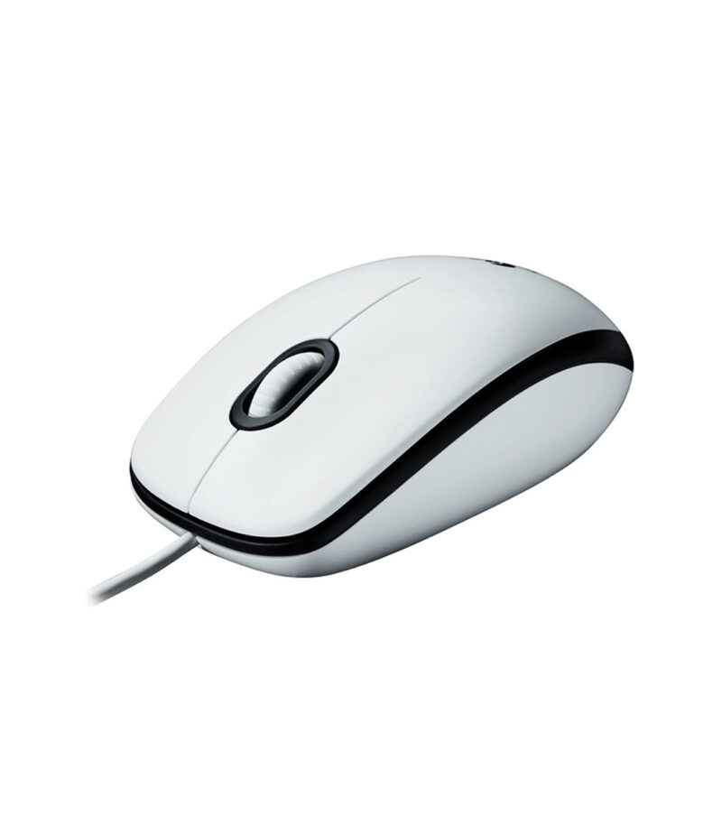 Logitech B100 Optical USB Mouse WHITE (910-003360)