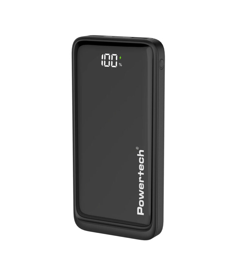 POWERTECH power bank με οθόνη, 10000mAh, 22.5W, μαύρο PT-1326
