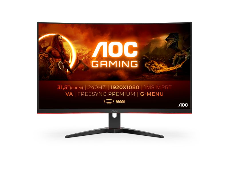 AOC C32G2ZE/BK FHD VA Curved 240Hz 0.5MS 31.5''