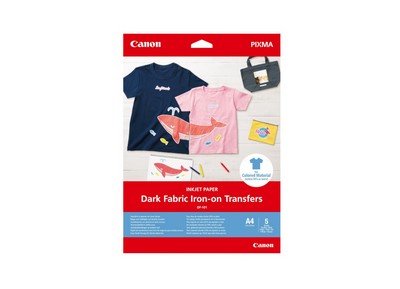 CANON Dark Fabric Iron-on Transfers A4 CANON Dark Fabric Iron-on Transfers A4