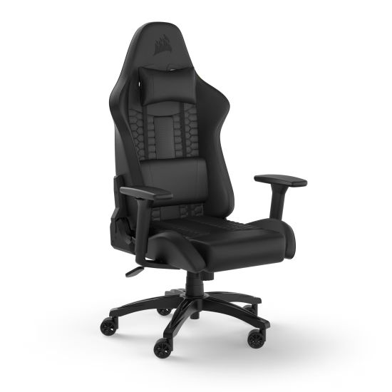 CORSAIR Gaming Chair TC100 RELAXED (Leatherette, Black)