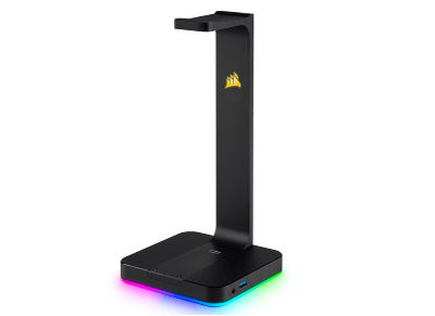 CORSAIR Premium Headset Stand ST100 RGB with 7.1 Surround Sound - Black