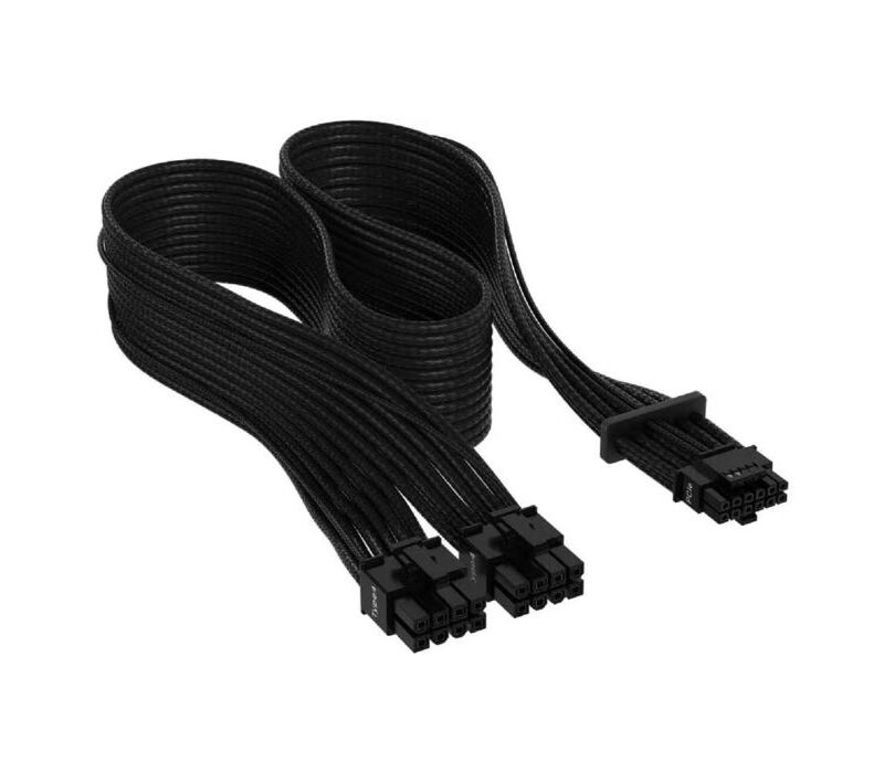 Corsair PCle Cable Gen 5 12VHPWR 600W Premium Individually Sleeved 12+ 4pin - Type 4 - Black - CP-8920331
