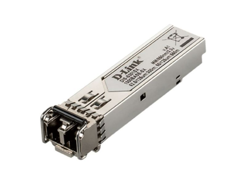 D-Link 1-port Mini-GBIC SFP to 1000BaseSX Multi-Mode 550M Fibre Transceiver (DIS-S301SX)