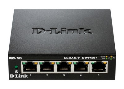 D-Link 5-Port Gigabit Unmanaged Desktop Switch (DGS-105GL)