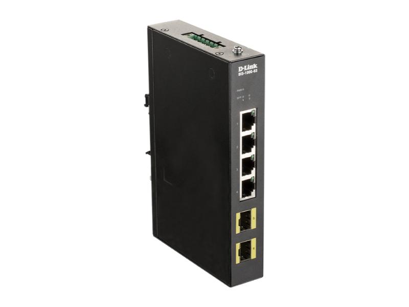 D-Link Industrial Gigabit Unmanaged Switch with 2 SFP slots (DIS-100G- 6S)