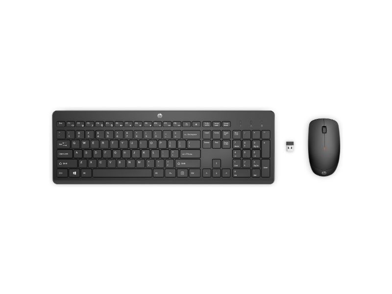 HP 230 Wireless Mouse and Keyboard Combo - Black - 18H24AA