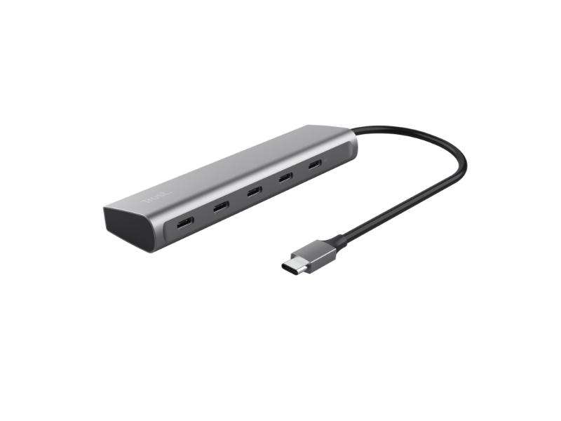 HUB USB-C  TRUST HALYX 5 PORT 25136