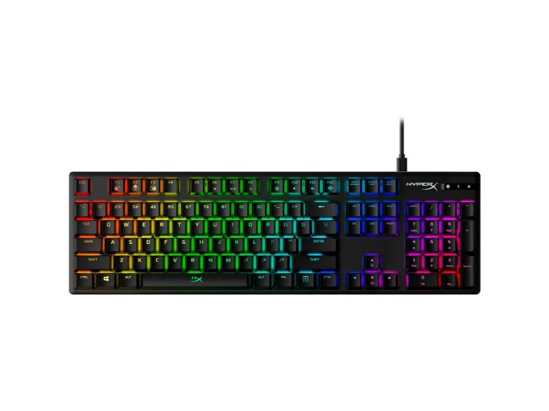 HyperX Alloy Origins Mechanical Full Size Gaming Keyboard HX Aqua (US Layout)- Black - 4P5N9AA