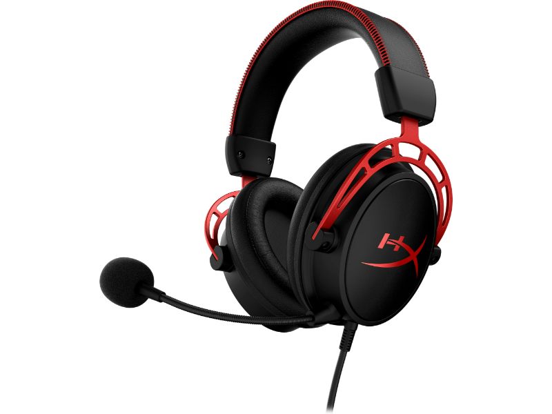 HyperX Cloud Alpha Over Ear Wired Gaming Headset Black/Red - 4P5L1AM
