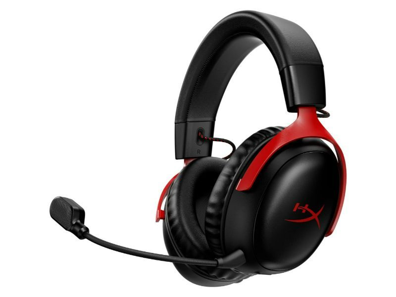 HyperX Cloud III Over Ear Wireless Gaming Headset Black/Red - 77Z46AA