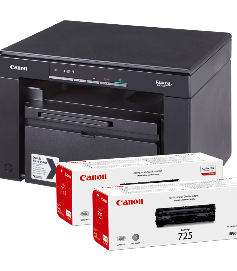 I-SENSYS MF3010 BUNDLE 2toners CRG725 I-SENSYS MF3010 BUNDLE 2toners CRG725