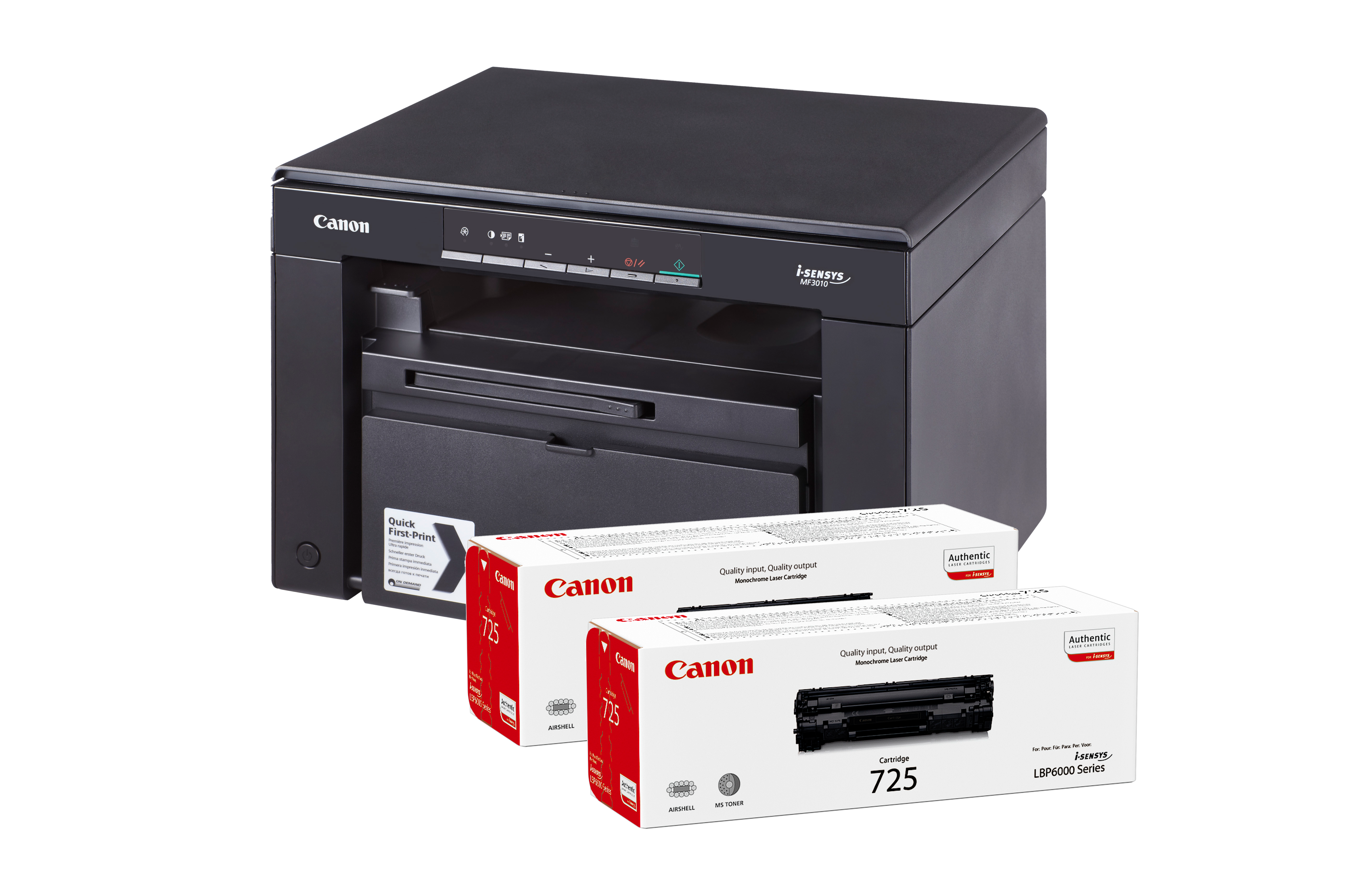I-SENSYS MF3010 BUNDLE 2toners CRG725 I-SENSYS MF3010 BUNDLE 2toners CRG725