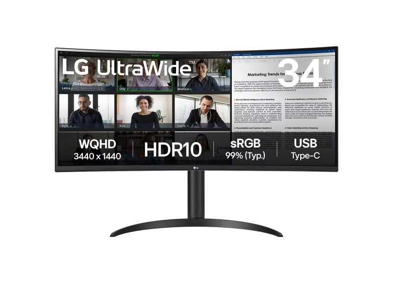 LED LG 34WR55QK-B WQHD VA 1MS 34"